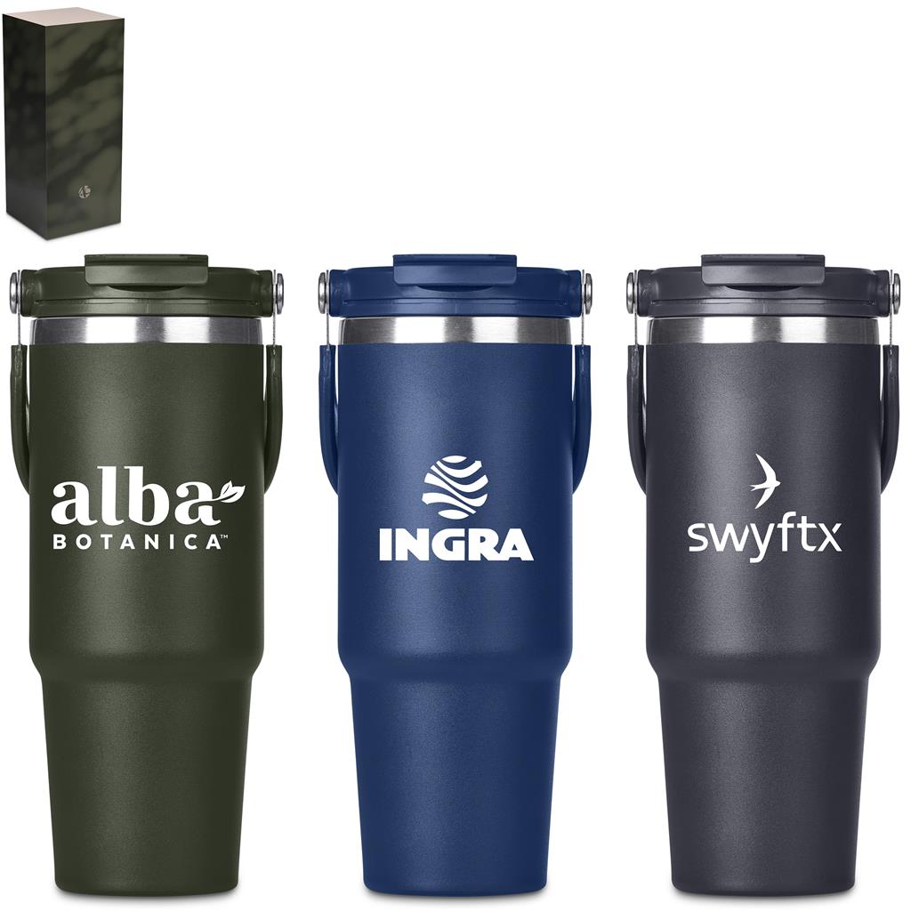 Stainless steel travel tumbler